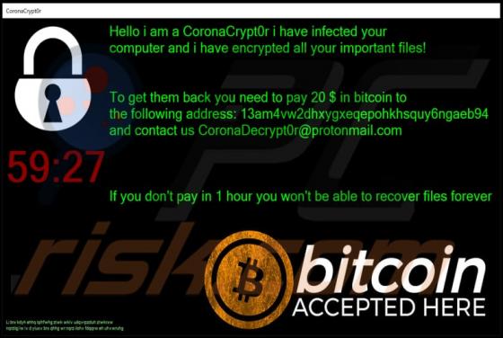 CoronaCrypt0r Ransomware