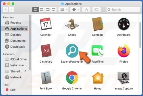 ExploreParameter Adware (Mac)