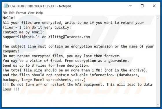 Tkoinprz Ransomware