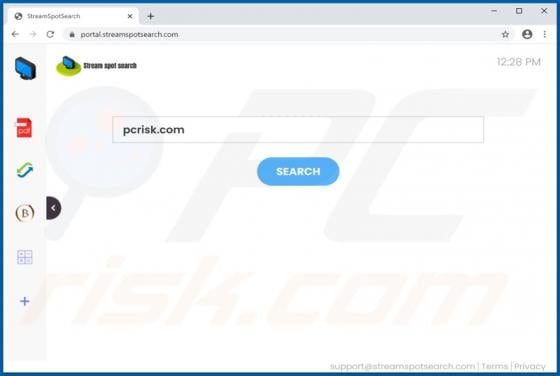 StreamSpotSearch Browser Hijacker