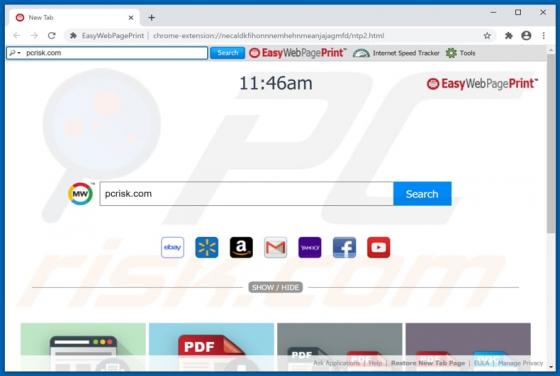 EasyWebPagePrint Toolbar