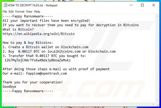 Fappy Ransomware