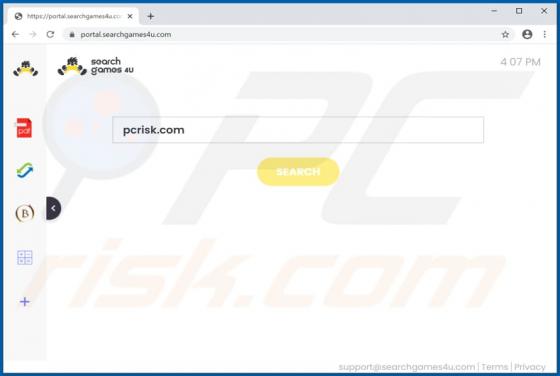 SearchGames4U Browser Hijacker