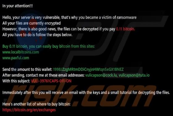 VuLi Ransomware
