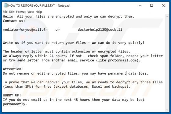 Mgyhzbjyhux Ransomware