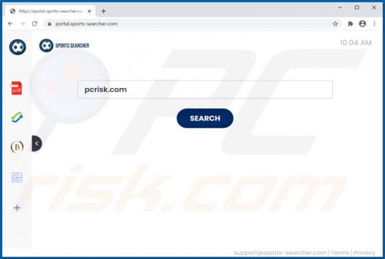SportsSearcher Browser Hijacker