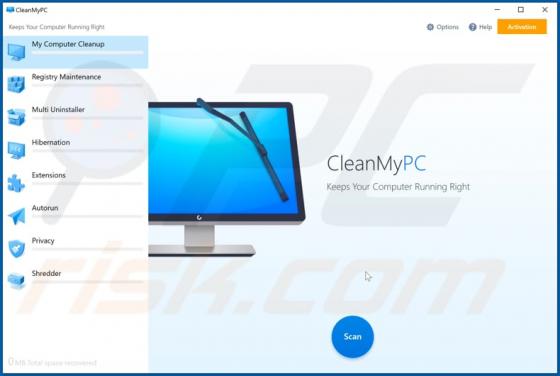 CleanMyPC Unwanted Application