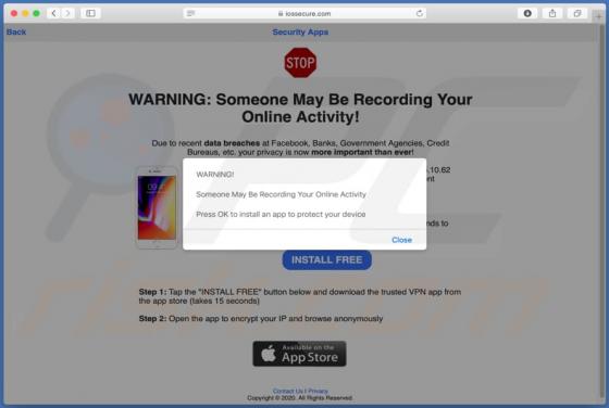Iossecure.com POP-UP Scam (Mac)