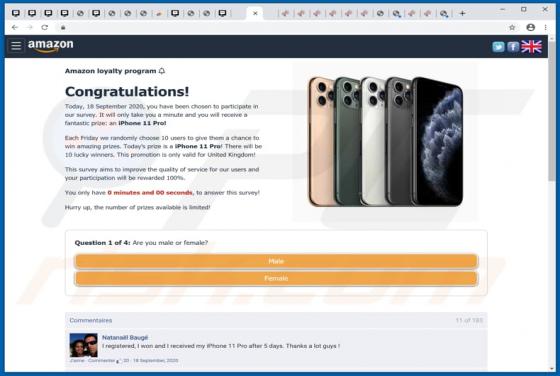 Amazon Loyalty Program POP-UP Scam