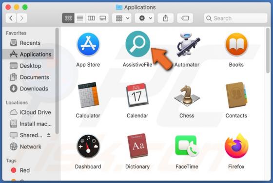 AssistiveFile Adware (Mac)