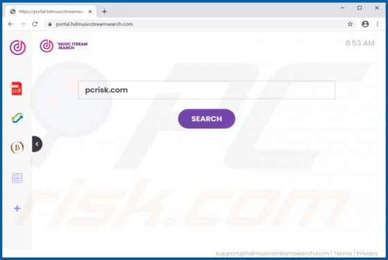 HDMusicStreamSearch Browser Hijacker