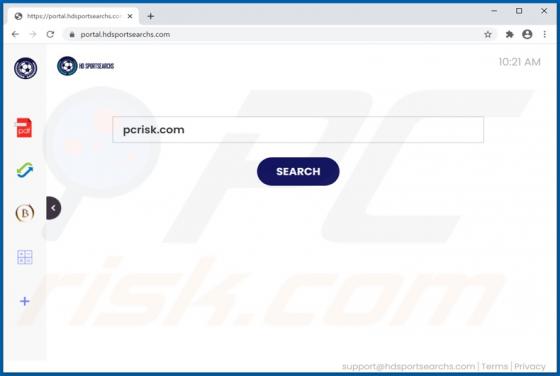 HDSportSearchs Browser Hijacker