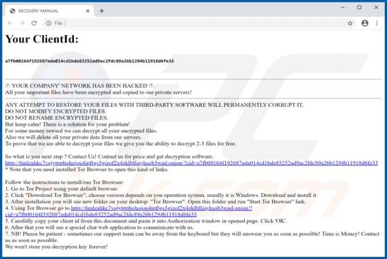 Mount Locker Ransomware