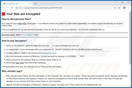 Geneve Ransomware