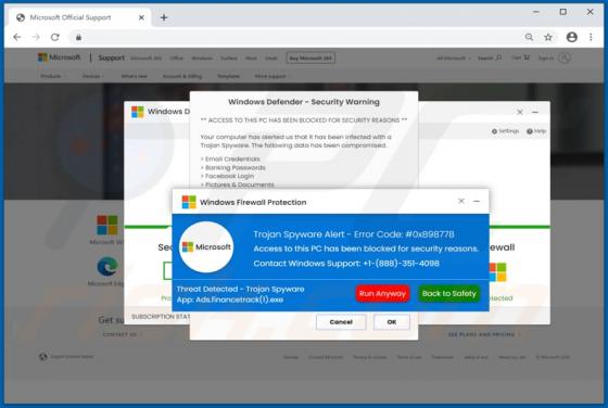 Windows Defender - Security Warning POP-UP Scam