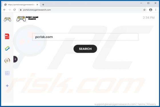EveryGameSearch Browser Hijacker