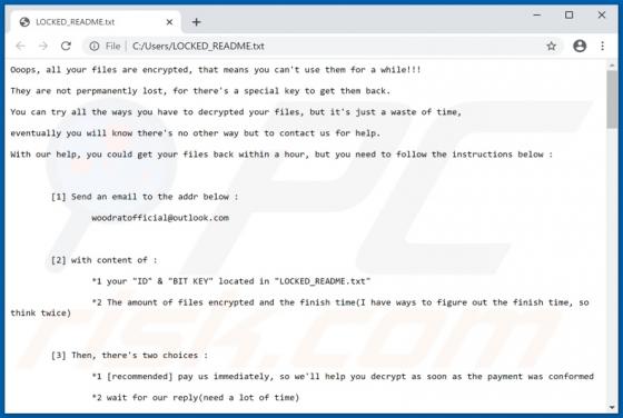 Woodrat Ransomware