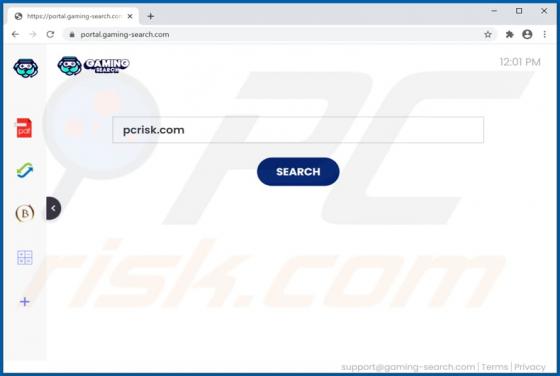GamingSearch Browser Hijacker