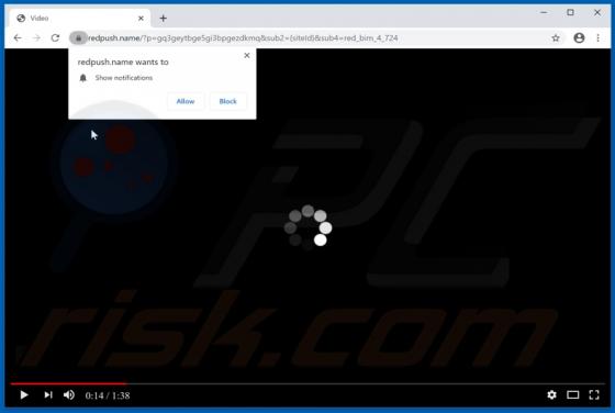 Redpush.name Ads