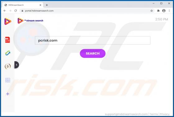 HDStreamSearch Browser Hijacker
