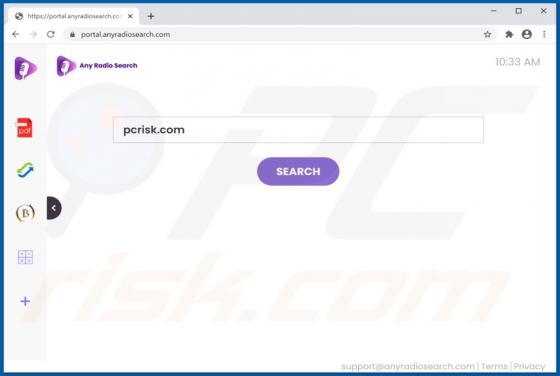 AnyRadioSearch Browser Hijacker