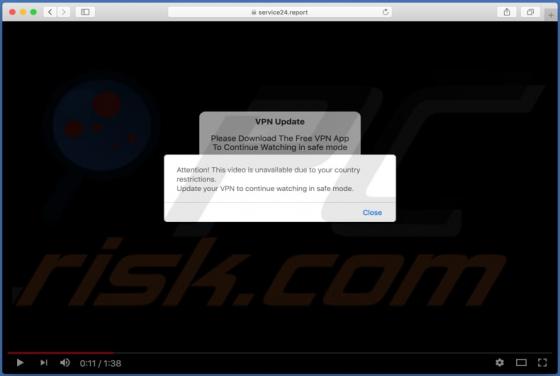 Service24.report POP-UP Scam (Mac)