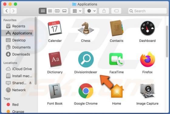 DivisionIndexer Adware (Mac)