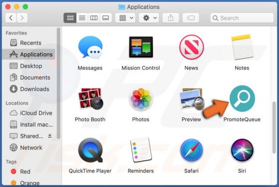 PromoteQueue Adware (Mac)