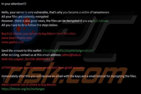 ZaLtOn Ransomware