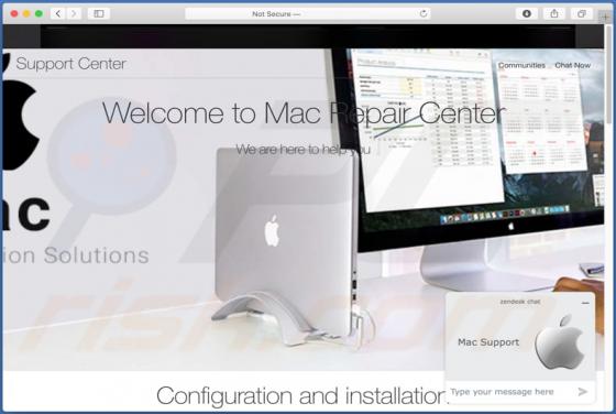 Mac Repair Center POP-UP Scam (Mac)