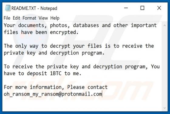 MyRansom Ransomware