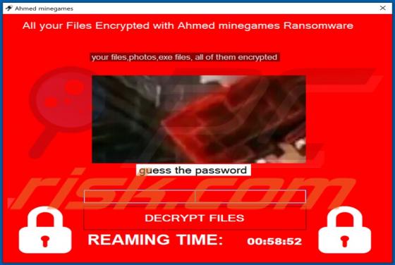 Ahmed Minegames Ransomware