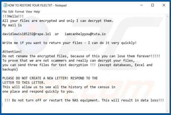 Mhcadd Ransomware
