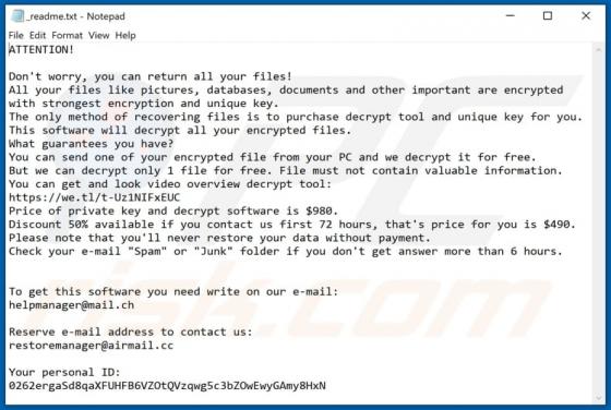 Vpsh Ransomware