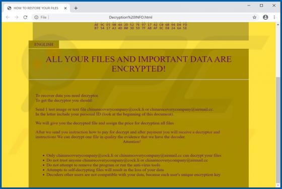 CC1H Ransomware