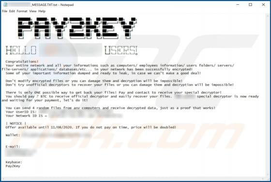Pay2Key Ransomware
