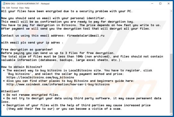 Firmadatalari Ransomware