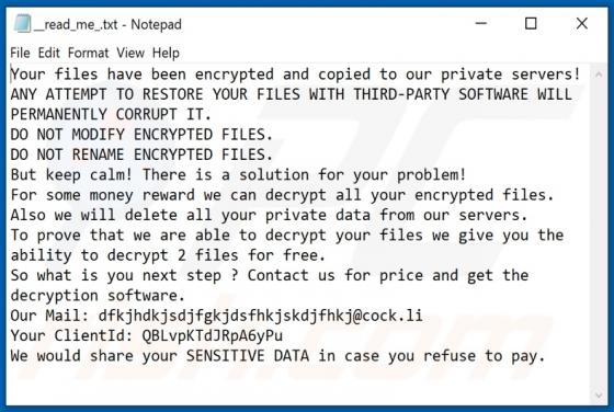 Howareyou Ransomware