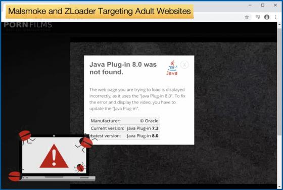 Malsmoke and ZLoader Targeting Adult Websites