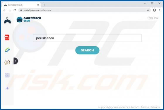 GameSearchClub Browser Hijacker