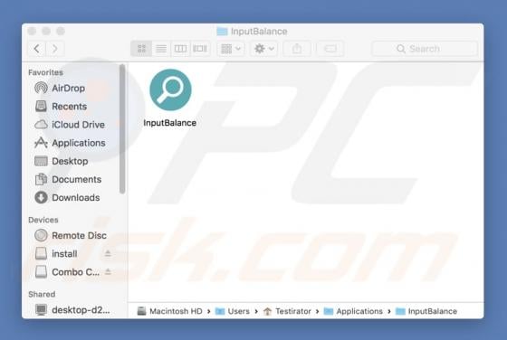 InputBalance Adware (Mac)