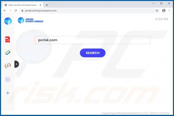 OnlineSportsSearch Browser Hijacker
