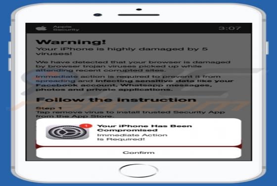 Your iPhone Is Highly Damaged By 5 Viruses! POP-UP Scam (Mac)