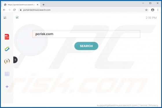 BestMusicSearch Browser Hijacker