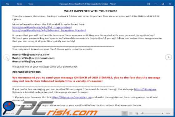 RestorFile Ransomware