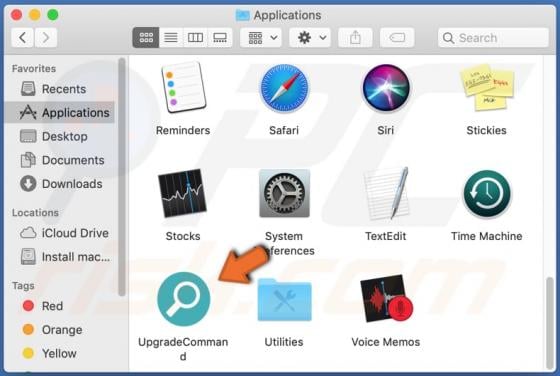 UpgradeCommand Adware (Mac)