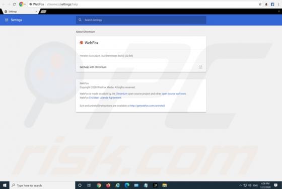 WebFox Adware