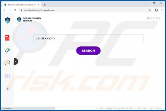 GetIncognitoSearch Browser Hijacker