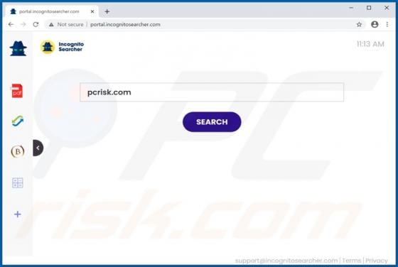 IncognitoSearcher Browser Hijacker