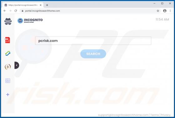 IncognitoSearchHome Browser Hijacker